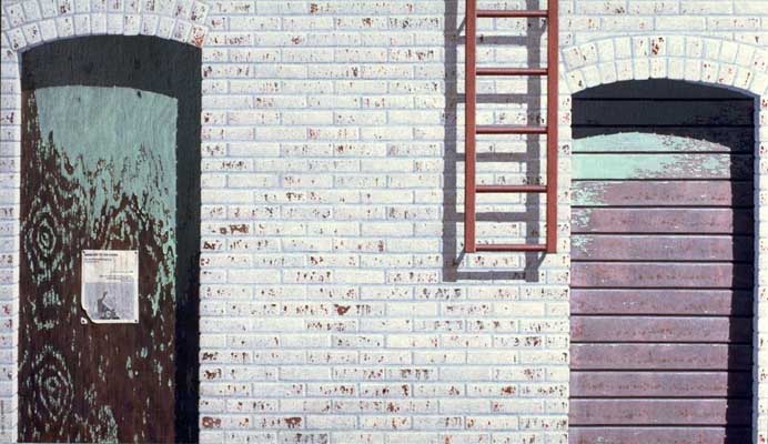 Painting:"The Wall" - ©1981-C.E.Newland - acrylic - private collection